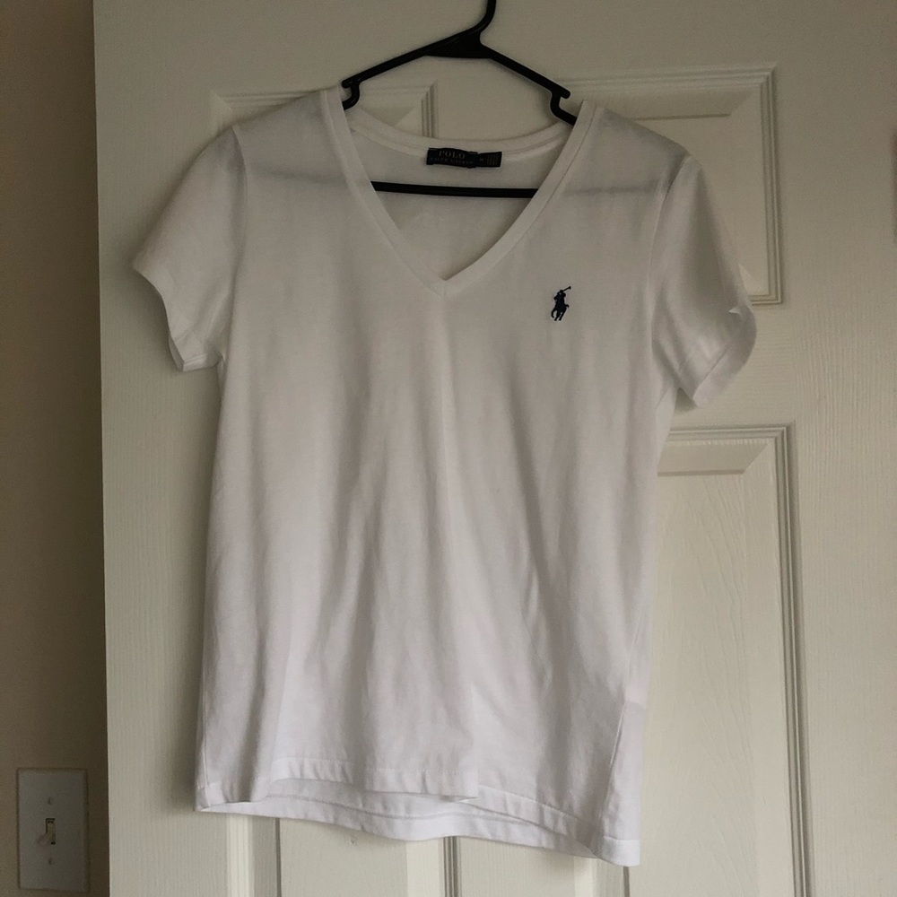 COPY - Ralph Lauren Polo white v-neck